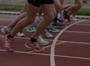 Läufer an der Startlinie